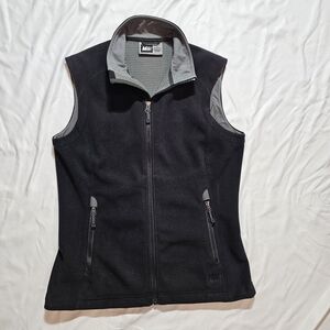 REI Fleece Vest Women's Medium Black Outdoors Hiking